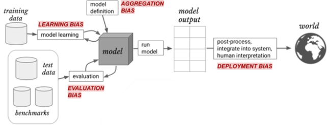 Figure 2. Types of Bias in the Machine Learning Model Lifecycle